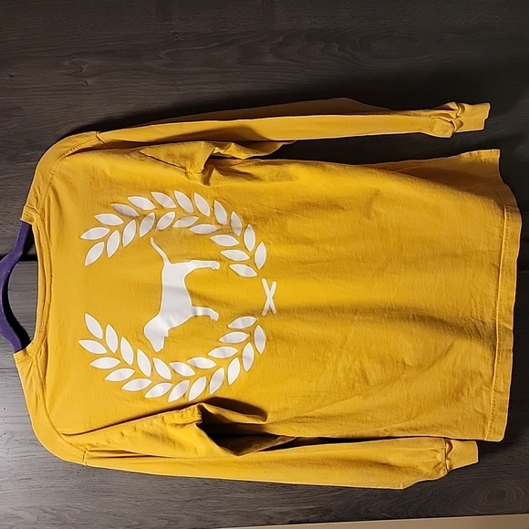 PINK victoria secret long sleeve tshirt. Gold color - Picture 3 of 6